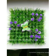 china supplier artificial grass lawn with flower